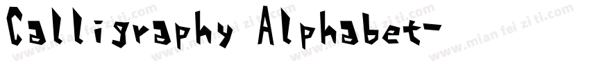 Calligraphy Alphabet字体转换